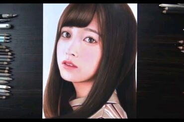 Hashimoto Kanna (Rev. From DVL) Watercolour Painting ~ 橋本 環奈 水彩画