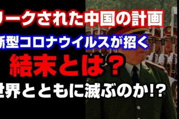 新型コロナウイルス感染拡大から戦争・内乱の恐れで、リークされた計画による世界滅亡のシナリオが。真実はいかに？