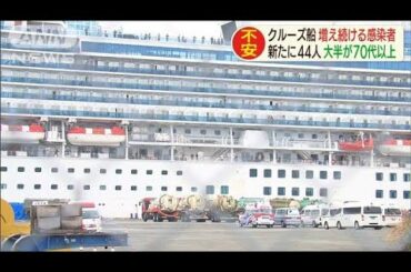 増加する感染者・・・クルーズ船乗員「早く外に出して」(20/02/13)