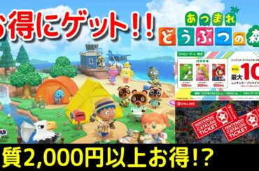 [DL版]あつまれ どうぶつの森をお得に購入する方法！？[Switch]