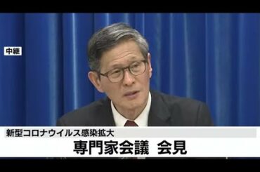 厚労省 新型コロナウイルス専門家会議後 会見