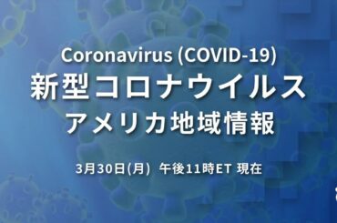 新型コロナウイルス　米国地域情報　3/30 午後11時（ET）現在