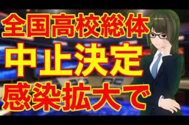 全国高校総体 中止決定 新型コロナウイルス感染拡大で