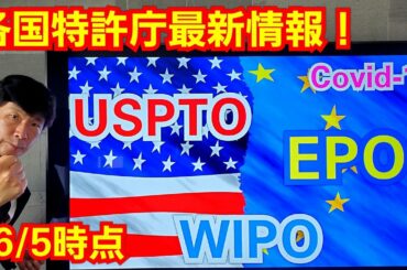 欧州特許庁(EPO)・米国特許商標庁(USPTO)最新情報！WIPOが提供COVID-19 IP Policy Tracker！