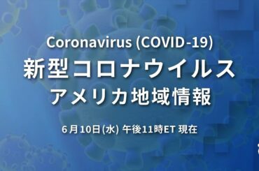 新型コロナウイルス　米国地域情報　6/10 午後11時（ET）現在