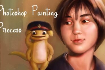 フォトショップスピードペインティング -   広末 涼子 photoshop painting process Hirosue Ryoko 포토샵 스피드 페인팅 - 히로스에 료코