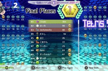 Tetris 99 - Chiaki Nanami [Some Wins]