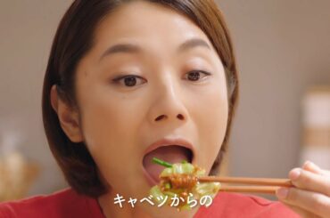 「Cook Do® きょうの大皿®」 肉みそキャベツ 無限ループ篇 35秒 字幕 CM 小池栄子