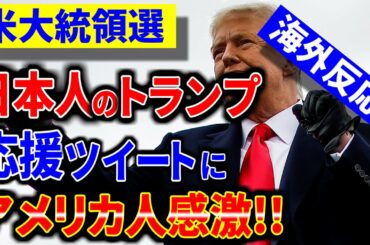 【大統領選挙】アメリカ大統領選挙でトランプを応援する日本人のツイッターにアメリカ人驚愕!!まさかトランプを応援してくれるとは!!【海外反応】