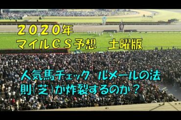 ２０２０年　マイルチャンピオンシップ予想【ぜんこうの競馬予想　土曜版　マイルチャンピオンシップ人気馬徹底チェック　ルメールの法則】