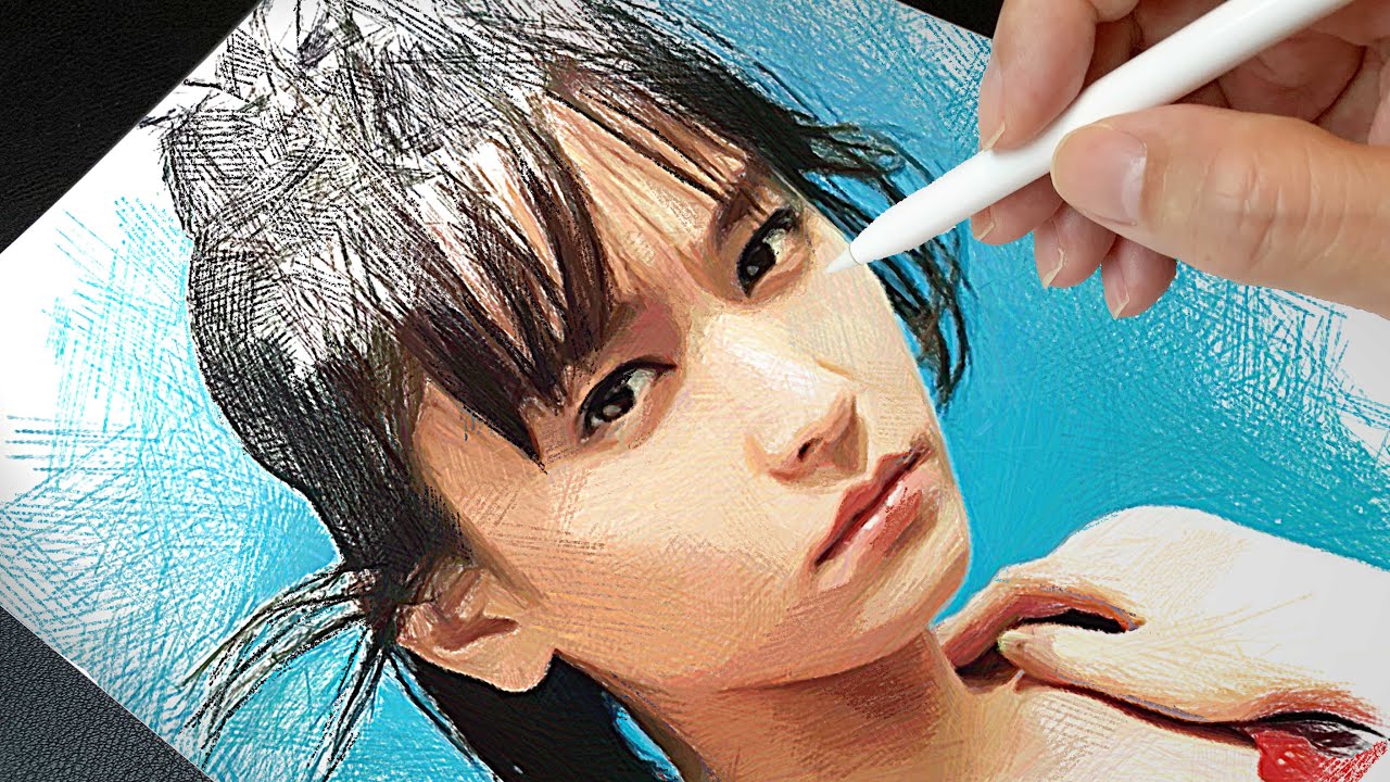 Drawing 新垣結衣 Yui Aragaki ガッキー How To Painting プロクリエイトで絵描く 似顔絵イラストメイキング デッサンの描き方 Artycoaty Yayafa