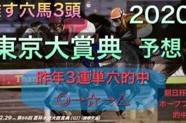 【競馬予想】　地方交流重賞　東京大賞典　2020 予想