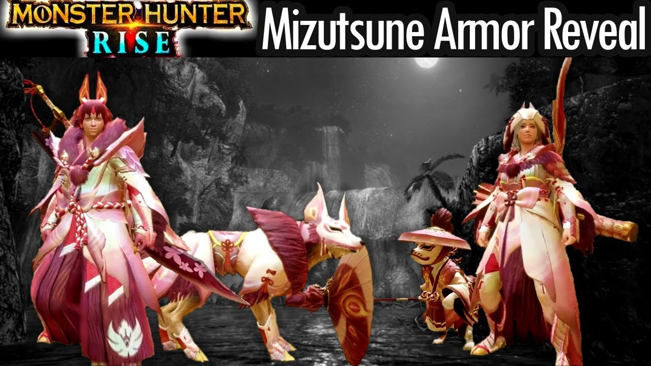 Monster Hunter Rise Mizutsune Armor Gameplay Reveal Trailer Footage
