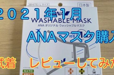 2021年1月　ANA マスク購入　　　試着・レビュー