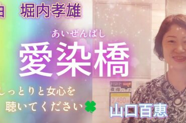 山口百恵さんの名曲 「愛染橋」唄ってみた❗ 　　女心を聴いて下さい( *´艸｀)