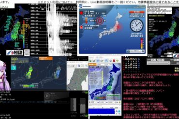 【緊急地震速報】2021/02/17 23:06発生 福島県沖 M4.5 最大震度3