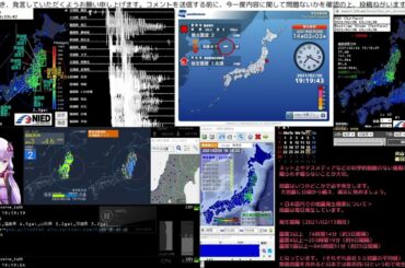 【緊急地震速報】2021/02/26 19:18発生 福島県沖 M4.5 最大震度2