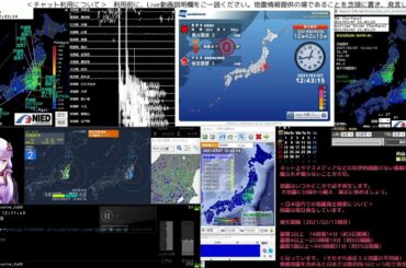 【緊急地震速報】2021/03/07 12:42発生 茨城県沖 M3.9 最大震度2