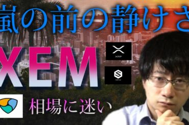 【仮想通貨リップル,XEM,IOST】相場に迷いが生じる。押し目ラインを探す。