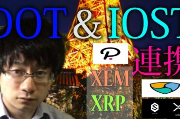 【仮想通貨リップル，XEM,IOST,DOT】IOST＆DOTが連携でIOST爆上げのシナリオは完成！？