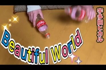 宇多田ヒカル　Beautiful World をペットボトルで叩いてみたplastic bottle drumcover