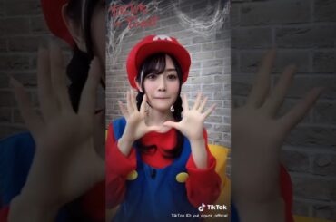 [TikTok] Mario で撮影しました♪#小倉唯 #赤いリボン  | Yui Ogura 小倉 唯