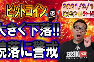 【ビットコイン＆イーサリアム＆リップル】大きく下落したBTC!!続落も警戒しつつ柔軟に対応が必要!!