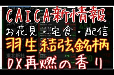 【株投資】羽生結弦 お花見関連「CAICA」上昇 日本株爆上げ など相場の流れ超読みにくい状況