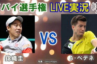 【錦織圭 vs A･ベデネ】ドバイ選手権 LIVE実況・副音声[Kei Nishiokri vs Aljaz Bedene]