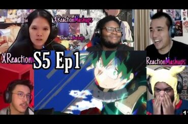 🔥 My Hero Academia Season 5 Episode 1 僕のヒーローアカデミア 5期 1話  Reaction Mashup