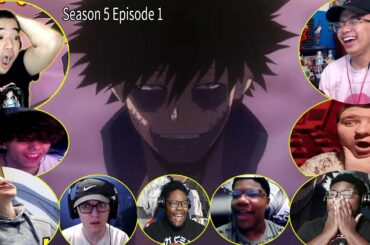 HAWKS NO! My Hero Academia Season 5 Episode 1 僕のヒーローアカデミア 5期 1話  リアクション  REACTION MASHUP Compilation