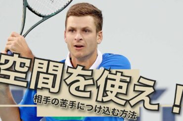 【テニス戦術】ボレーが苦手でも前に出ろ！相手の苦手につけ込む方法を徹底解説！！　H.ホルカシュ vs J.シナー