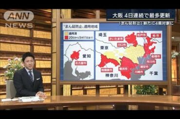 大阪で感染拡大・・・尾身会長「緊急事態発令の判断も」(2021年4月16日)