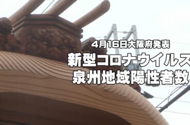 【4月16日発表】泉州地域新型コロナウイルス新規陽性者数