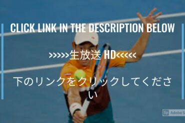 #錦織圭 vs アレクサンダー・ズベレフ ATPマドリード・オープン 生放送 生中継 無料