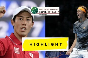 Alexander Zverev vs Kei Nishikori 錦織圭 Highlights ROME 2021